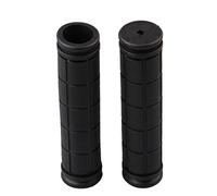 Fiocias 2 Pièces Poignée Guidon Vélo Couvre Caoutchouc Flexible Antidérapant Facile à Poser Bande Protectrice Convient Amateurs Sportifs Utilitaire École, Noir, 12cm