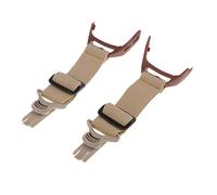 Fiocias 2 Pièces Sangles pour Lunettes Locust Sangles de Remplacement pour Rail de Casque Pièces Élastiques Adaptées à La Protection de L'Œil Jeux Stratégique, Beige, comme décrit