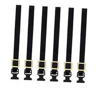 Fiocias 6 Pièces Sangle Porte-bagages Toit Corde Attache Réglable Accessoire Véhicule Camion Jouet RC En Nylon pour Maquette Réaliste Exposition Collection, Noir