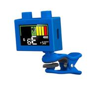 Fiocias Accordeur Guitare Digital Écran Pince Rotative avec Métrophone Chromatique Adapté à La Pratique Instrumentale Scène et Enseignement Musical, bleu