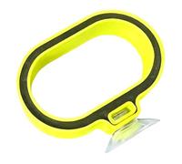 Fiocias Anneau d'alimentation pour Poissons Anneau Mangeoire Flottant Accessoire Aquarium avec Ventouse Permet Distribution Ciblée Réduit Pollution, Longueur 4.8 Cm