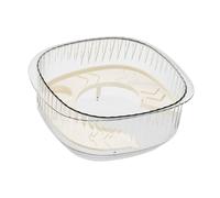 Fiocias Aquarium Habitat Reptile Aquatique Boîte Pet PP Anti-Rayures Adapté Aux Amateurs D'Amphibiens Élever Poissons Crabe Décoration Intérieur, Une Seule Couche