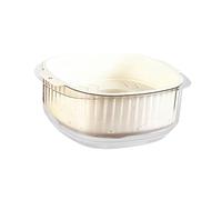 Fiocias Aquarium Habitat Reptile Aquatique Boîte Pet PP Anti-Rayures Adapté Aux Amateurs D'Amphibiens Élever Poissons Crabe Décoration Intérieur, Couche Double