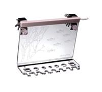 Fiocias Aquarium Support Outils Plantes Aquarium Organisateur Rangement Acrylique Éclairage Trois Couleurs Alimentation USB Adapté Entretien Plantes Décoratio, Poisson-Lanterne