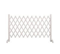 Fiocias Barrière Extensible En Bois pour Chien Adaptée Aux Escaliers Maison Escaliers Design Pliant Facile à Utiliser Convient pour Séparation Des Anim, 190cmx90cm Blanc