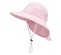 Fiocias Bob pour Enfants, Chapeau de Soleil pour randonnée, Sport, Plein air, Rose