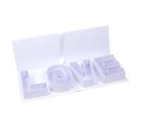 Fiocias Boîte Cadeau Fleur Vide Boîte Emballage Carton Lettre Remplissable Créative Amour Pratique Polyvalente Adaptée à Offrir Décoration Chambre Saint Valen, Blanc