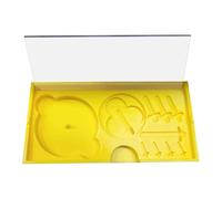 Fiocias Boîte de Rangement pour Cadrans de Montres Plateau à Composants pour Montres Support de Pièces pour Réparation de Montre Coffret de Stockage avec, Jaune