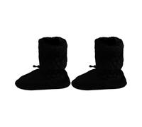 Fiocias Bottes de Ballet Confortables Chaussons de Danse Hiver Chaussures D'Intérieur Réglables en Tissu pour Femmes Hommes Filles Utilisables pour Cours D'En, Noir XL