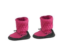 Fiocias Bottes de Ballet Confortables Chaussons de Danse Hiver Chaussures D'Intérieur Réglables en Tissu pour Femmes Hommes Filles Utilisables pour Cours D'En, Rose Rouge XL