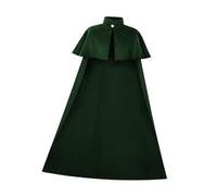 Fiocias Cape Médiévale pour Halloween, Déguisement En Polyester Léger et Confortable, Idéale pour Les Adultes Lors de Réunions de Famille, Festivals et Fêtes, Vert
