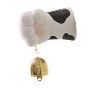 Fiocias Carillon de Porte Résine Décoration Cloche Laiton Fermette Accroche Frigo Installation Simple Suspension Adaptée à Café Boutique Animalerie Maison, Pattes de Chat