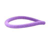 Fiocias Cercle de Fitness pour Adultes Débutants Anneau de Gymnastique Souple à Ressort Doux en Acier Enveloppé Peluche Cerceau de Musculation Rotatif Adapté, Violet 1,5 kg