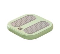 Fiocias Chauffe-pieds Électrique Coussin Chauffant Réglages Température Massage Pieds Par Vibration Portable Commande Simple Utilisation Maison Salon, Vert
