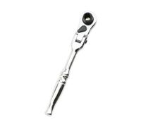 Fiocias Clé à Cliquet Tête Pivotante Mini Outil à Cliquet 72 Dents Manche Rotatif Compact Acier Chrome Vanadium Fonction Flexible Adapté à La Réparation, Argent