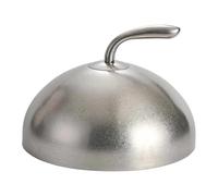 Fiocias Cloche Alimentaire, Couvercle de Service INOX avec Poignée, Dôme Alimentaire Réutilisable, Protecteur à Steak Gâteaux Desserts, pour Cuisine, Restaurant, 20 Cm Rétro