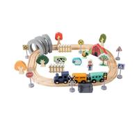 Fiocias Coffret de Train électrique Miniature avec Wagons, Idéal pour Les Filles, 42 Pièces