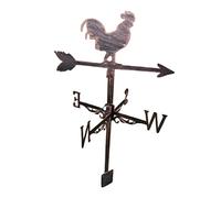 Fiocias Coq Pièce Toit Rétro Ferme Indicateur Direction Vent Fer Extérieur Architecture Décoration Artisanat Convenable pour Maison
