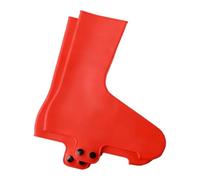 Fiocias Couvre-chaussures de Cyclisme En Silicone Étanches Coupe-vent avec Conception Profilée pour Une Performance Accrue Adaptables à La Plupart Des Chaussu, Red L