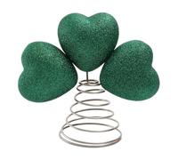 Fiocias Cœur Arbre Décoration Ornement Festif Métal PP Confortable Adapté pour Fête Famille Amis Nouvel An Noël Intérieur Bureau Salon Cuisine Dîner Ma, Sablage