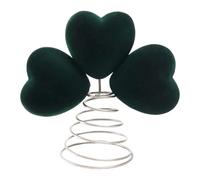 Fiocias Cœur Arbre Décoration Ornement Festif Métal PP Confortable Adapté pour Fête Famille Amis Nouvel An Noël Intérieur Bureau Salon Cuisine Dîner Ma, Floqué