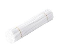 Fiocias DIY Fleurs Bouquet Set Matériel Créatif Tubes Chenille Accessoires Torsadés Souples pour Fabrication de Fleurs Animaux Décoration Manuelle Adapté aux, Blanc