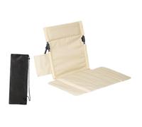 Fiocias Dossier de Camping Extérieur Siège Plage Soutien Dos Chaise Pliante Coussin Oxford Armature Aluminium Adapté Aux Escapades Camping Détente Jardin Sort, Kaki