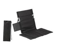 Fiocias Dossier de Camping Extérieur Siège Plage Soutien Dos Chaise Pliante Coussin Oxford Armature Aluminium Adapté Aux Escapades Camping Détente Jardin Sort, Noir