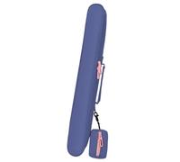 Fiocias Étui Flûte Sac de Rangement avec Poignée Bandoulière Fermeture Éclair Matériau Oxford Étanche Léger Portable Accessoire Convient aux Musiciens, Bleu