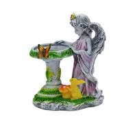 Fiocias Figurine d'ange à énergie Solaire pour Une Utilisation Extérieure, Idéale comme Décoration pour Un Patio Ou Une Terrasse.
