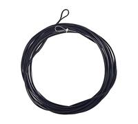 Fiocias Fil de Pêche à La Mouche Nylon Boucles Soudées Faible Allongement Sensibilité Polyvalente Longue Portée Approprié Eau Douce Salée Accessoires pour AMA, Naufrage Noir, 7 Pieds 12 Livres