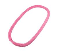 Fiocias Fitness Hoop Cercle Sportif Cerceau D'Entraînement Anneau Peluche Métal Souple pour Abdomen Rotation Silencieuse Convient à Adultes Débutants pour Bur, Rose Rouge