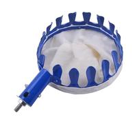 Fiocias Fruitier Tête Panier Cueilleur Outil Collecte Sac Attrape Fruits Fer Peint Installation Facile pour de Pommes Mangues Poires Citrons, Bleu