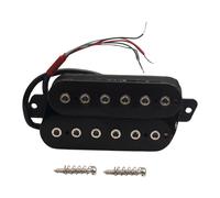 Fiocias Guitar Pickup Module Pré-câblé Humbucker Double Finition PP Quatre Fils Adaptation Frette Écartée Fonctionnalité pour Musiciens Expérimentés Scè, Chrome 50 Mm