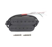 Fiocias Guitar Pickup Module Pré-câblé Humbucker Double Finition PP Quatre Fils Adaptation Frette Écartée Fonctionnalité pour Musiciens Expérimentés Scè, 50 Mm Noir