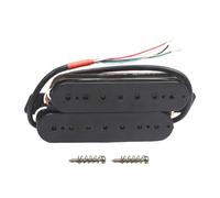 Fiocias Guitare Pickup 7 Cordes Humbucker Précision Double Accessoire DIY Instrument Électronique Fonctionnant sur Fanned Fret Convient à, Noir 52 Mm