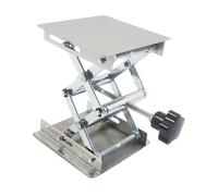 Fiocias Lifting Stand Support Élévateur Laboratoire Plateforme Mini Réglable Acier Inoxydable Approprié à Sciences Physiques Chimie Bio, 10cmx10cm