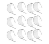 Fiocias Lot de 12 Clips d'oreilles Elfes Transparents pour Femme, Accessoires