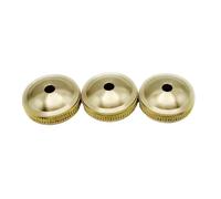 Fiocias Lot de 3 Capuchons de Pistons pour Tuba, Accessoires D'entretien pour Cor Alto et Cor Ténor, Couvercles de Boutons de Pistons de Rechange En Métal, Bouchons Inférieurs