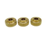 Fiocias Lot de 3 Capuchons de Pistons pour Tuba, Accessoires D'entretien pour Cor Alto et Cor Ténor, Couvercles de Boutons de Pistons de Rechange En Métal, Bouchons Supérieurs