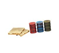 Fiocias Lot de 3 Modèles de Barils D'huile à L'échelle 1:64 pour Scènes