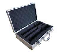 Fiocias Mallette de Transport Aluminium Boîte Sans Fil Coque Antichoc Étanche Rangement Adapté Spectacle Contrôle Concert, Argent