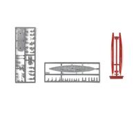 Fiocias Maquette de Navire Porte-avions Miniature Kit de Bateau de Guerre à Construire Modèle de Puzzle Jouet Éducatif En PP Adapté pour Bureau Collection Cad, Tibbits