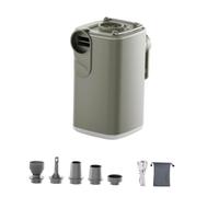 Fiocias Mini-gonfleur électrique, Pompe à Vide, Compresseur d'air pour Camping, Chargement USB Type C, avec Embouts, Haute Pression, Compatible avec, Vert avec Sac