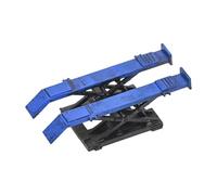 Fiocias Miniature Garage Lifter Attribut Miniature Voiture Accessoire Atelier Résine Scénario Réaliste Convient Prise Vue Cadeau Collection, Alignement Des Quatre Roues