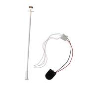 Fiocias Miniature Lampadaire Modèle Chemin de Fer Miniature Éclairage Led Métal Accessoire Convient pour Enseignement Photographie Décorat, Blanc Chaud