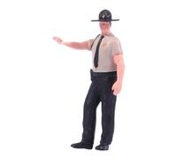 Fiocias Miniature Personnage Figurine Figurine Homme Peinte Accessoire Résine 1 64 Modèle Personnage Simulation Apparence Détaillée Adaptée à Passionné Collec, Voiture D'arrêt