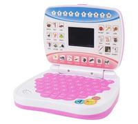 Fiocias Ordinateur Portable Enfant Jouet Éducatif Apprentissage Ordinateur Portable Jeu Interactif Carnet Électronique Matériel Pp Adapté pour L'Étude Précoce, Rose