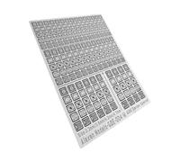 Fiocias Plaque de Gravure Métallique Feuille de Gravure Modélisation Accessoire Détail Supplémentaire Version Upgrade Stabilité Finition Brillante Adaptée à A, pour FG Gde004