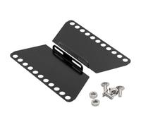 Fiocias Plaque Latérale Métal Protection Bord Métallique Pédale Métal Marchepied Latéral Alliage Robuste Conçu pour Accessoire de Voiture RC Collectionneurs E, Noir